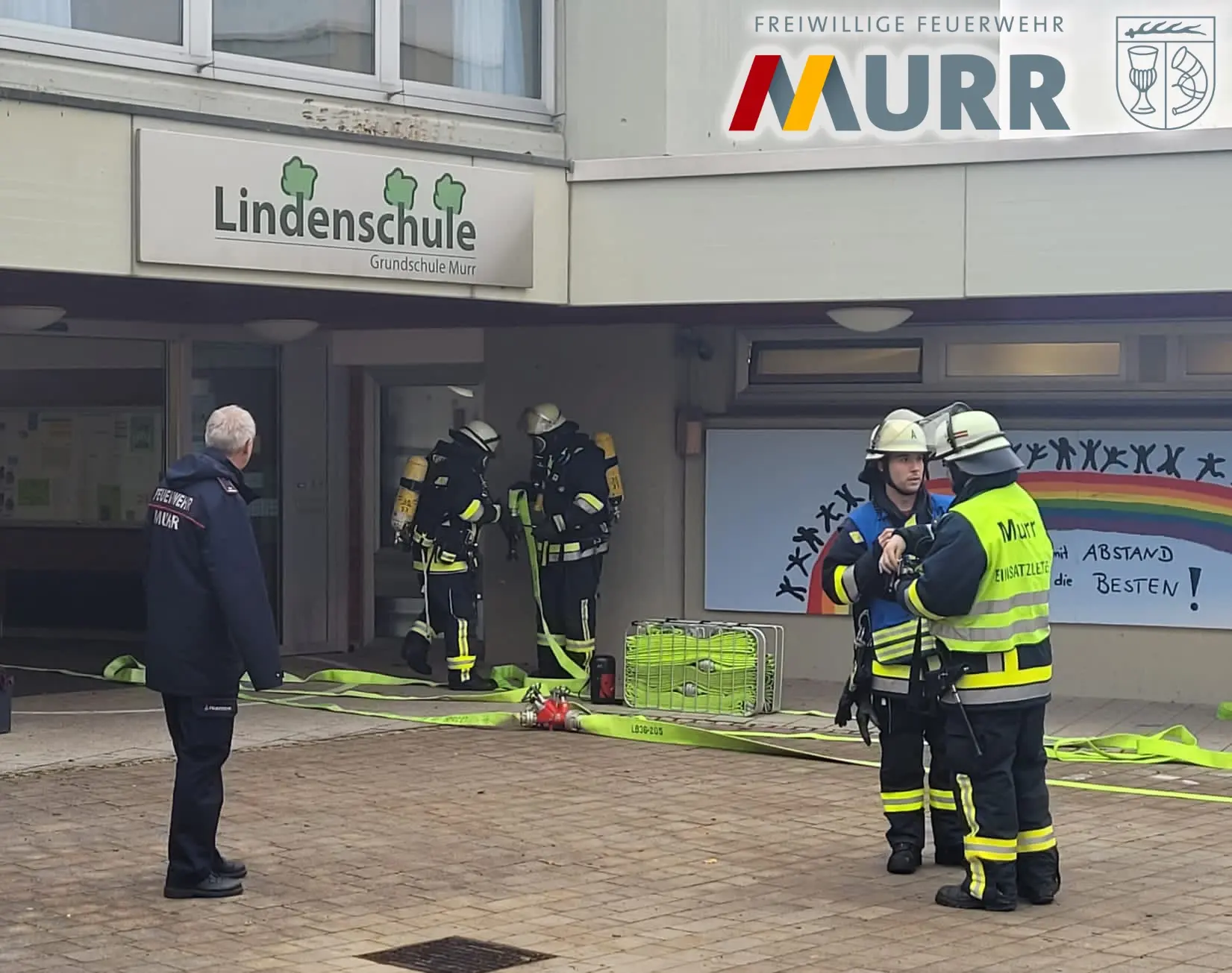 Brandschutzübung der Lindenschule